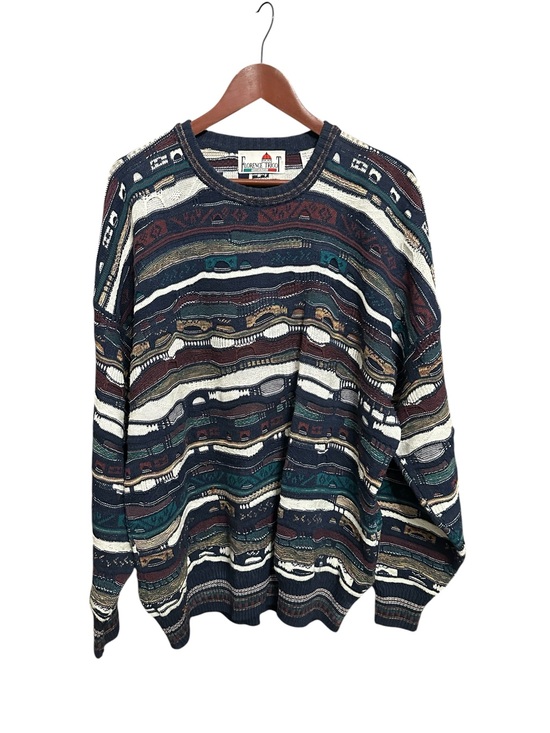 Florence Tricot Other - Vintage Coogi Style Sweater Mens XXL Florence Tricot 3D Texture Grandpa Tundra
